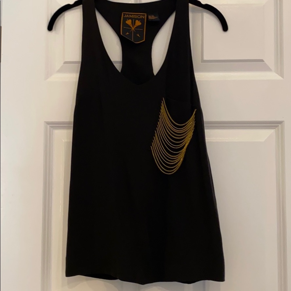 Jamison 100% silk sleeveless blouse (size xs)